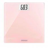 Cantar slim OMRON HN289 Pink, sticla securizata, display LCD